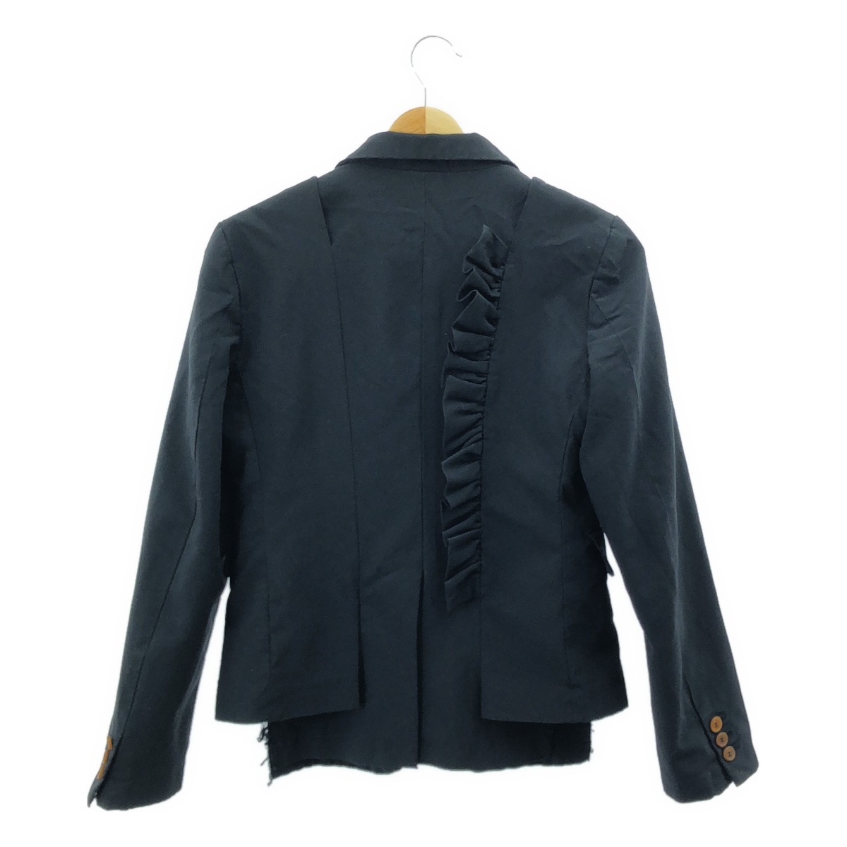 COMME des GARCONS / コムデギャルソン フリル デザイン ポリエステル テーラードジャケット