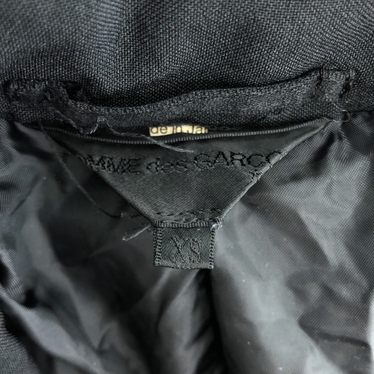 COMME des GARCONS / コムデギャルソン フリル デザイン ポリエステル テーラードジャケット