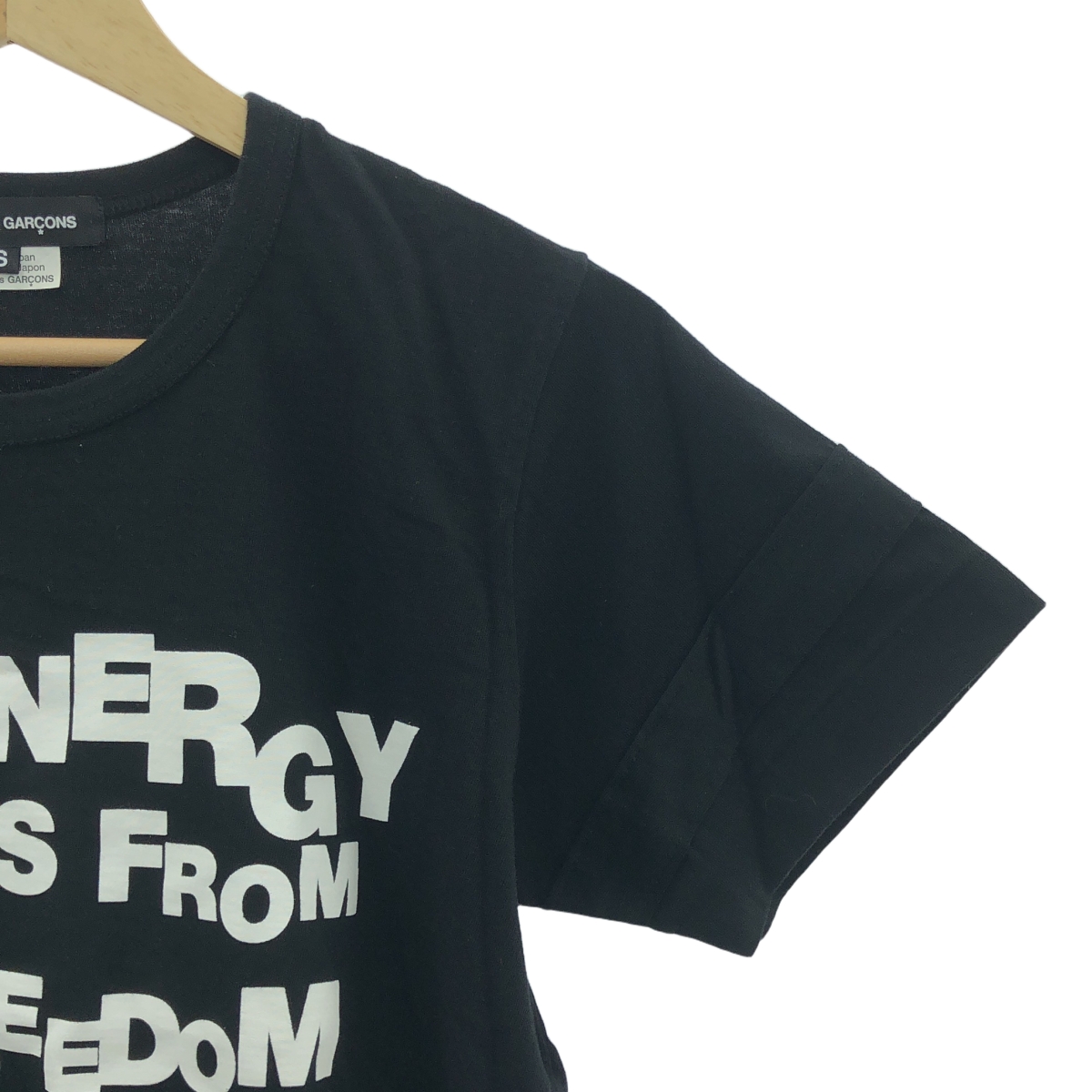 COMME des GARCONS / コムデギャルソン ロゴ プリント メッセージ Tシャツ