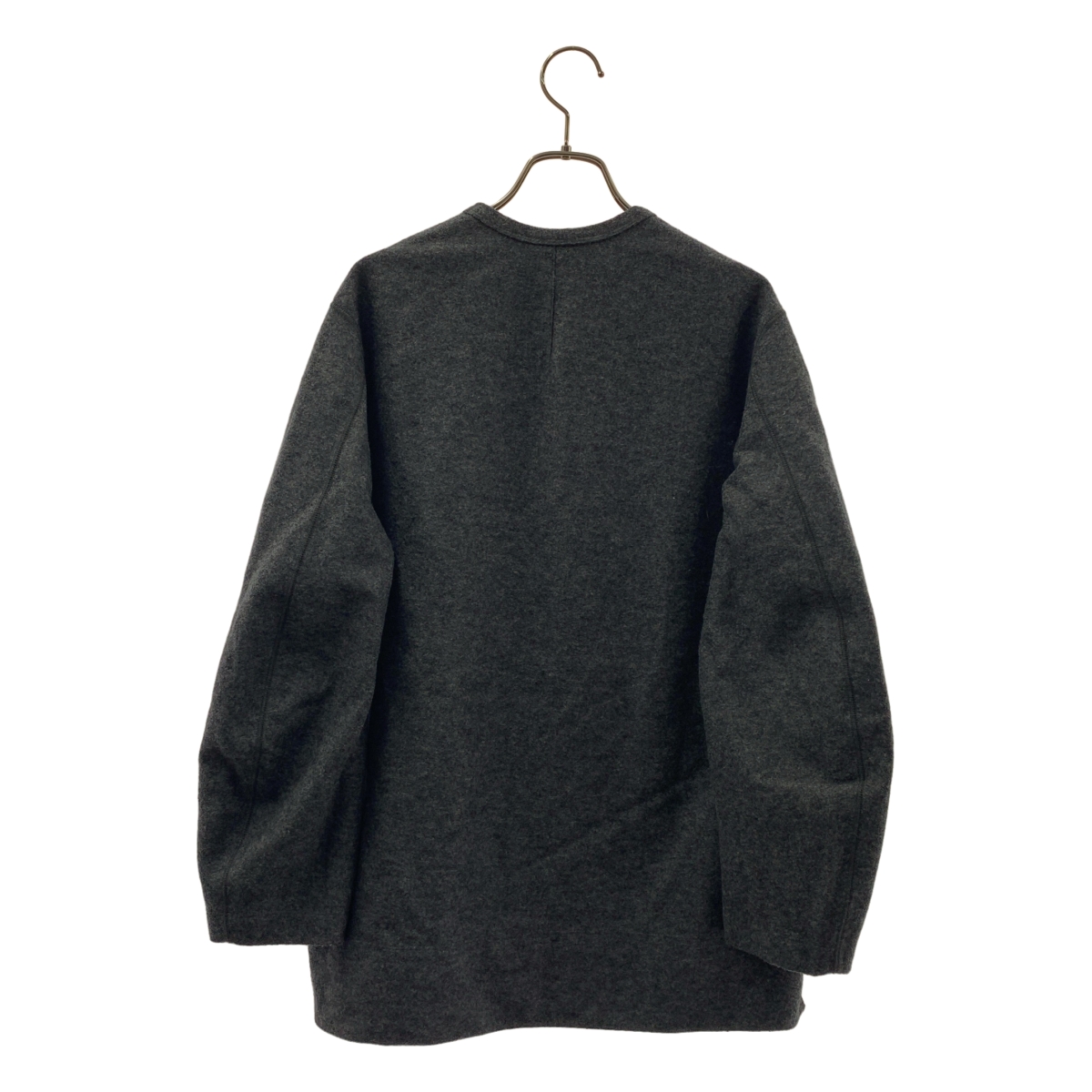 NO CONTROL AIR / ノーコントロールエア リングウールニットメルトンクルーネックプルオーバー