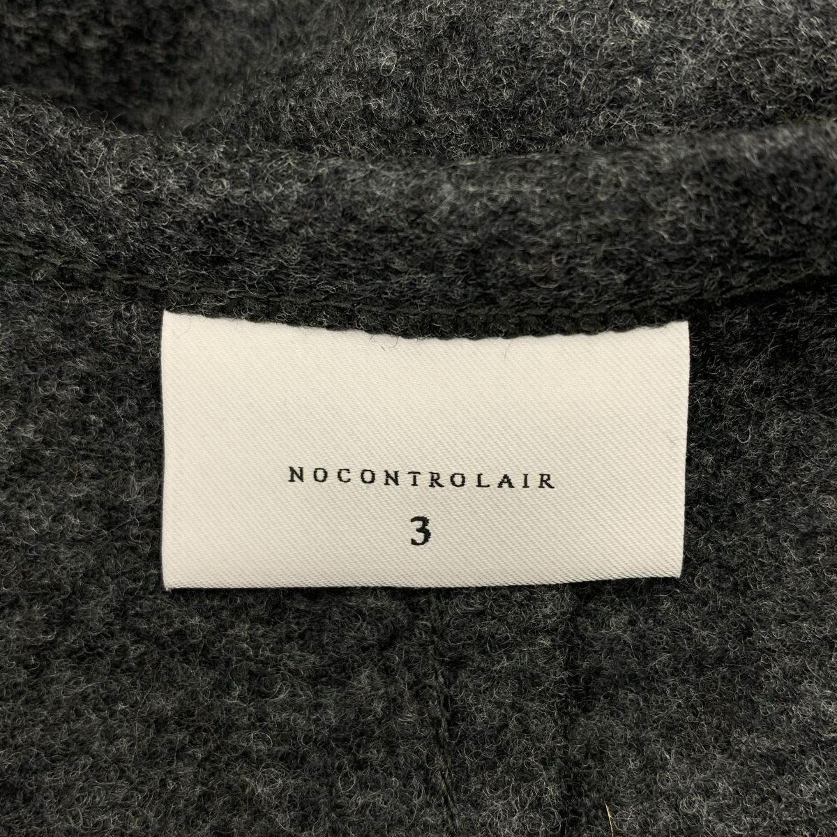 NO CONTROL AIR / ノーコントロールエア リングウールニットメルトンクルーネックプルオーバー