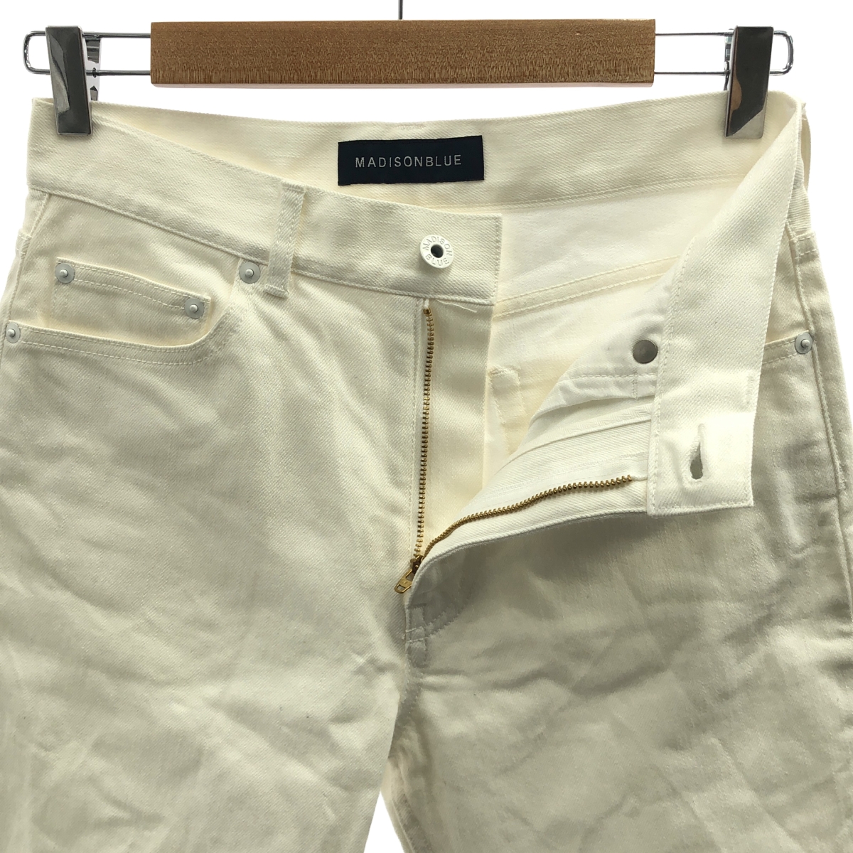 MADISON BLUE / マディソンブルー HEM CUT SLIM FLARE DENIM フレア デニムパンツ