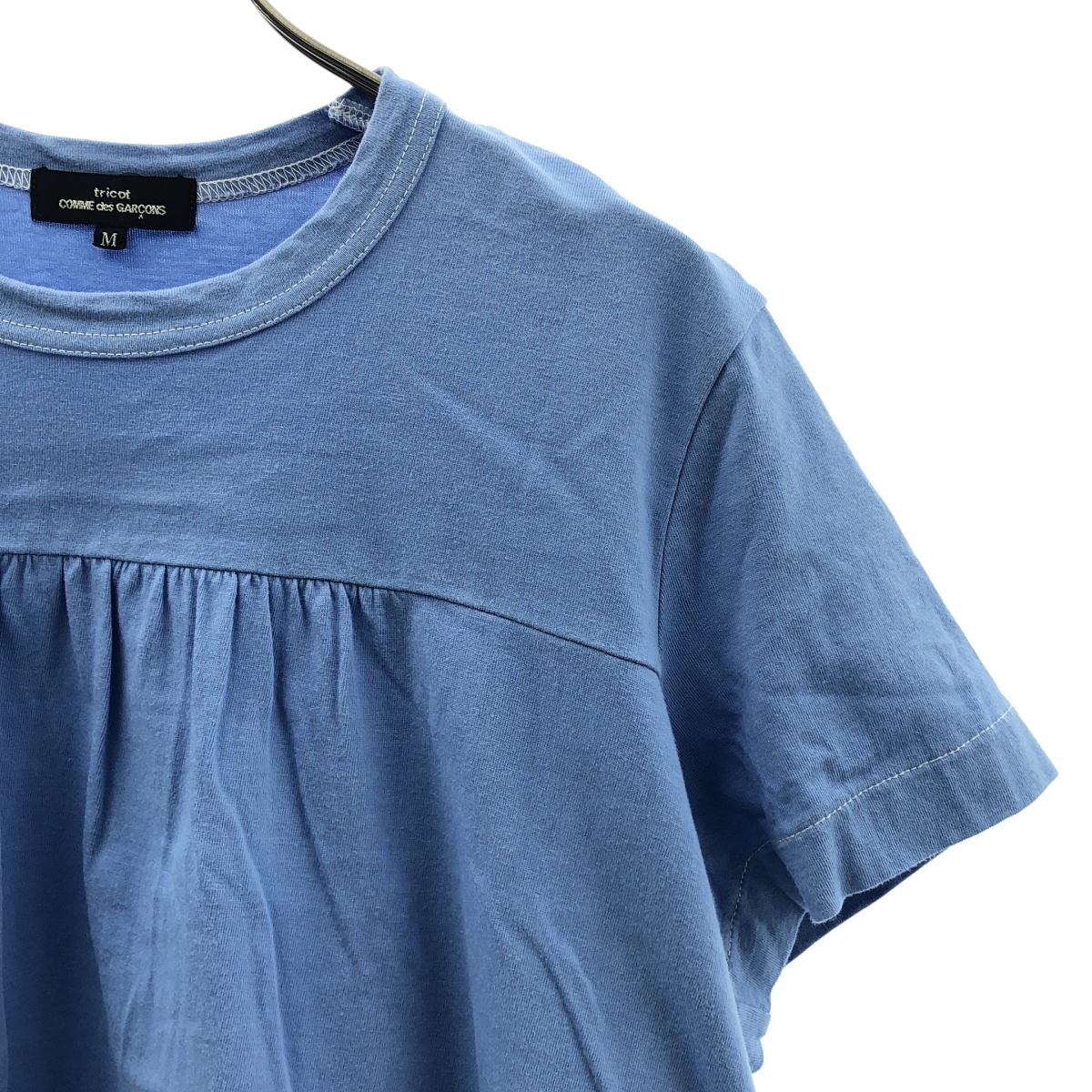 tricot COMME des GARCONS / トリココムデギャルソン コットン 製品染め フリルTシャツ