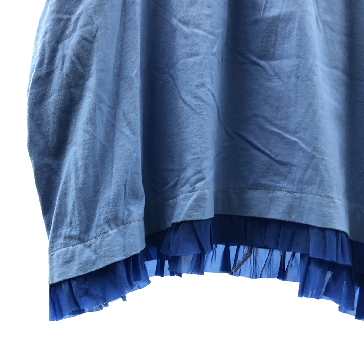 tricot COMME des GARCONS / トリココムデギャルソン コットン 製品染め フリルTシャツ