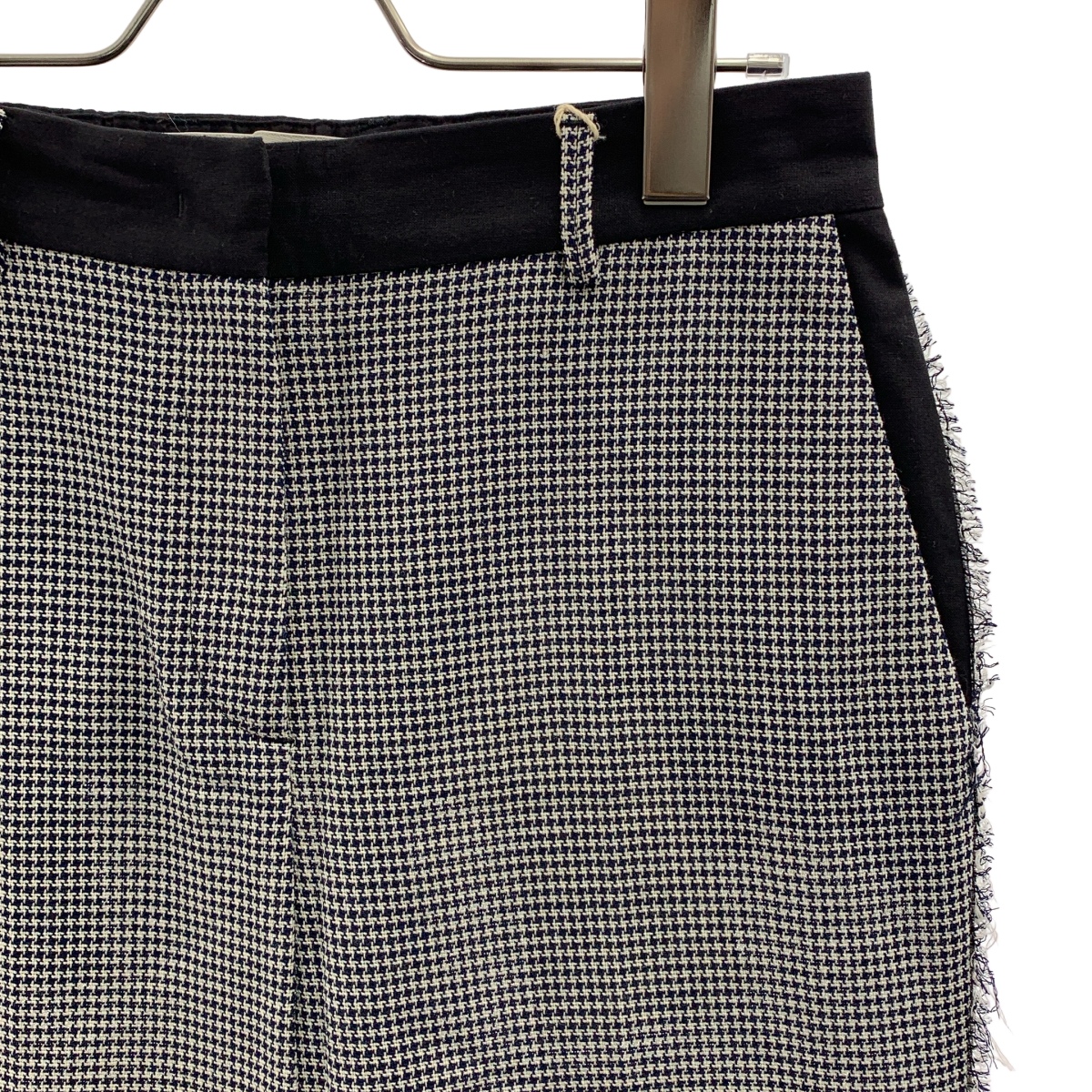 GOLDEN GOOSE / ゴールデングース カットオフ 千鳥格子 ストレートパンツ