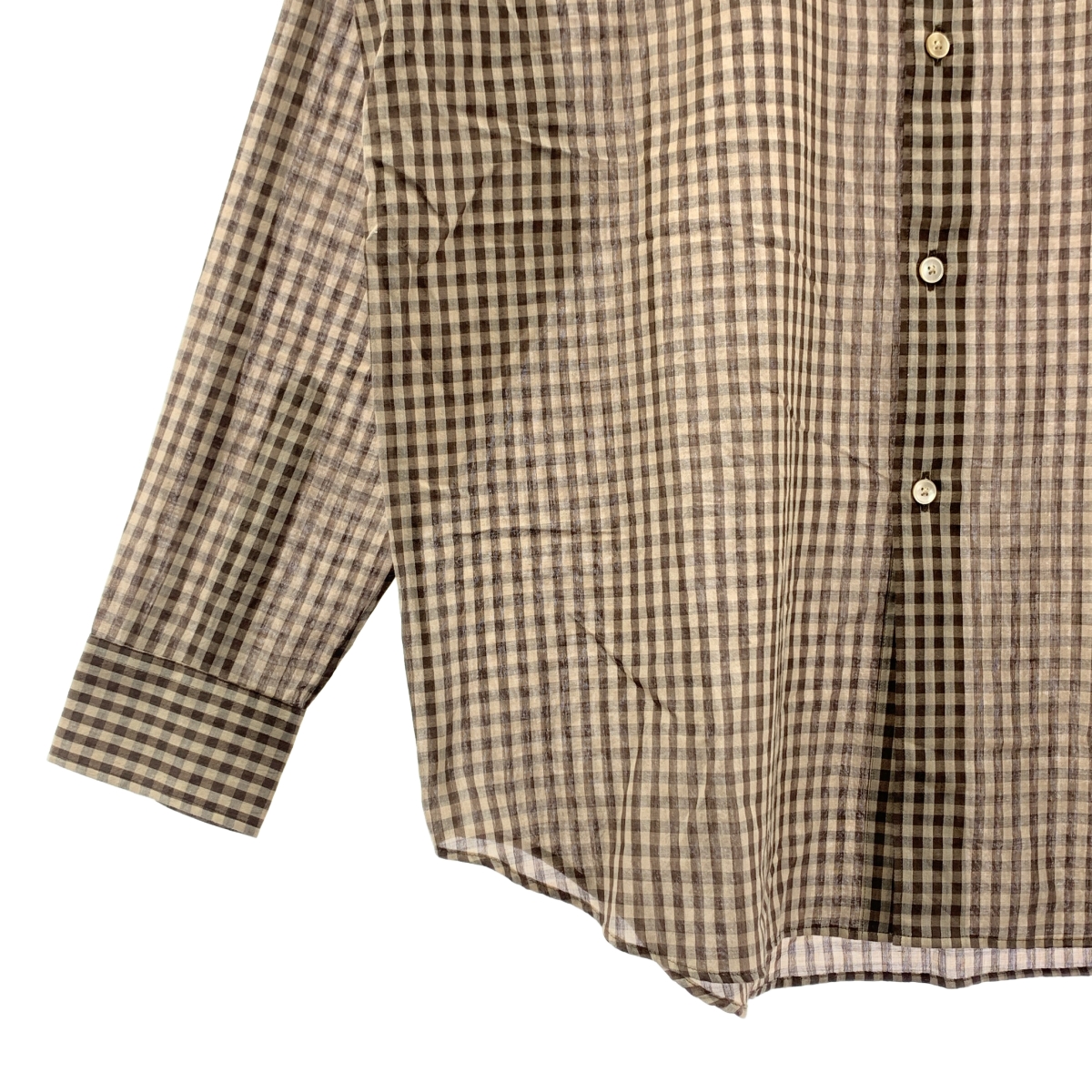 AURALEE / オーラリー AIRY LIGHT COTTON CHECK BIG SHIRT エアリーライトコットン チェック ビッグ シャツ