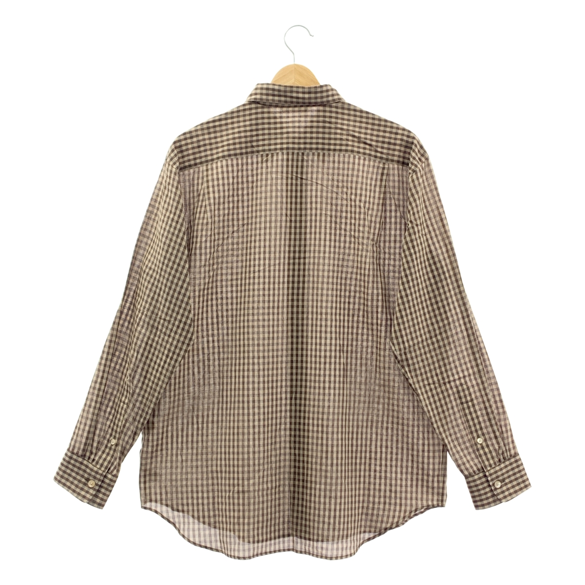 AURALEE / オーラリー AIRY LIGHT COTTON CHECK BIG SHIRT エアリーライトコットン チェック ビッグ シャツ