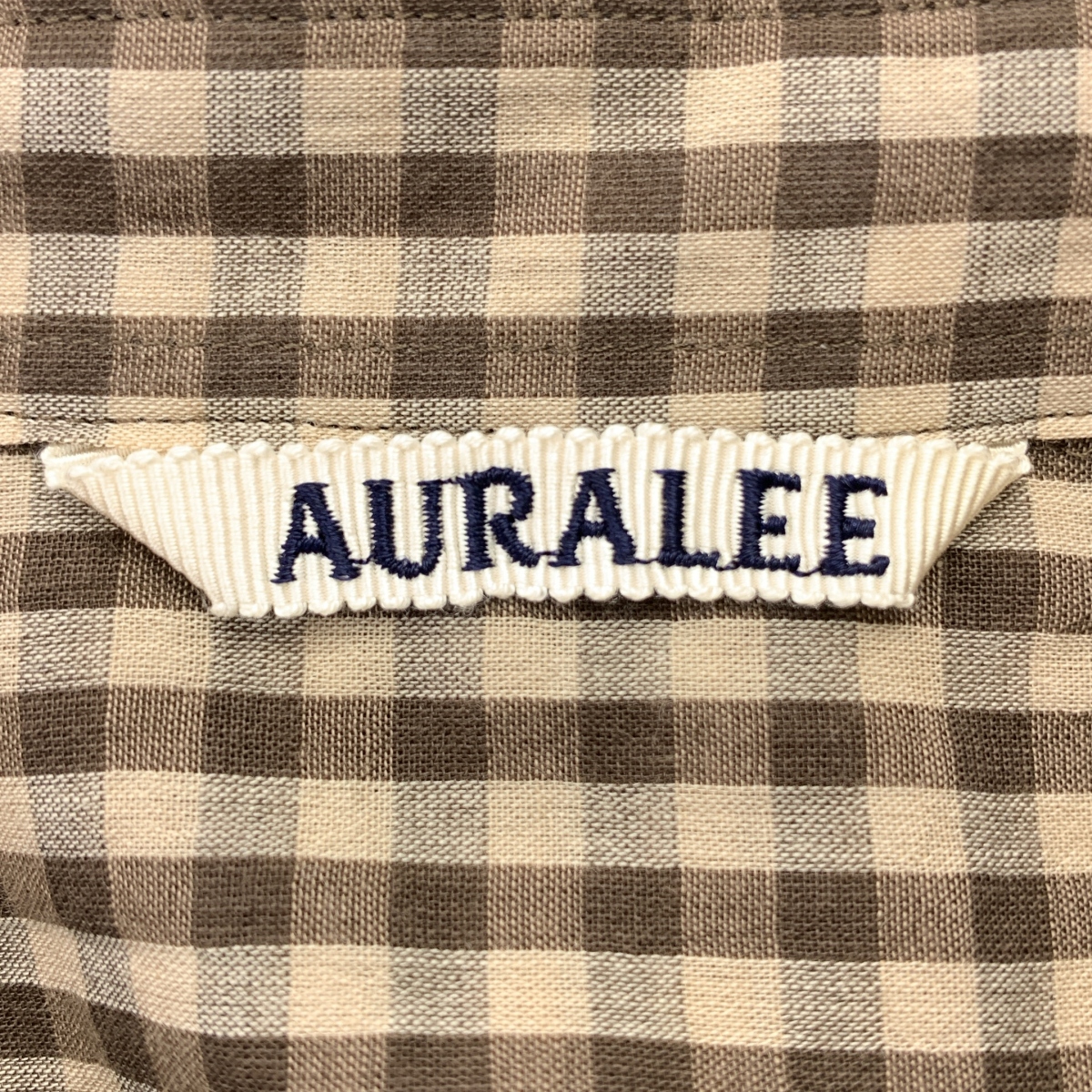 AURALEE / オーラリー AIRY LIGHT COTTON CHECK BIG SHIRT エアリーライトコットン チェック ビッグ シャツ