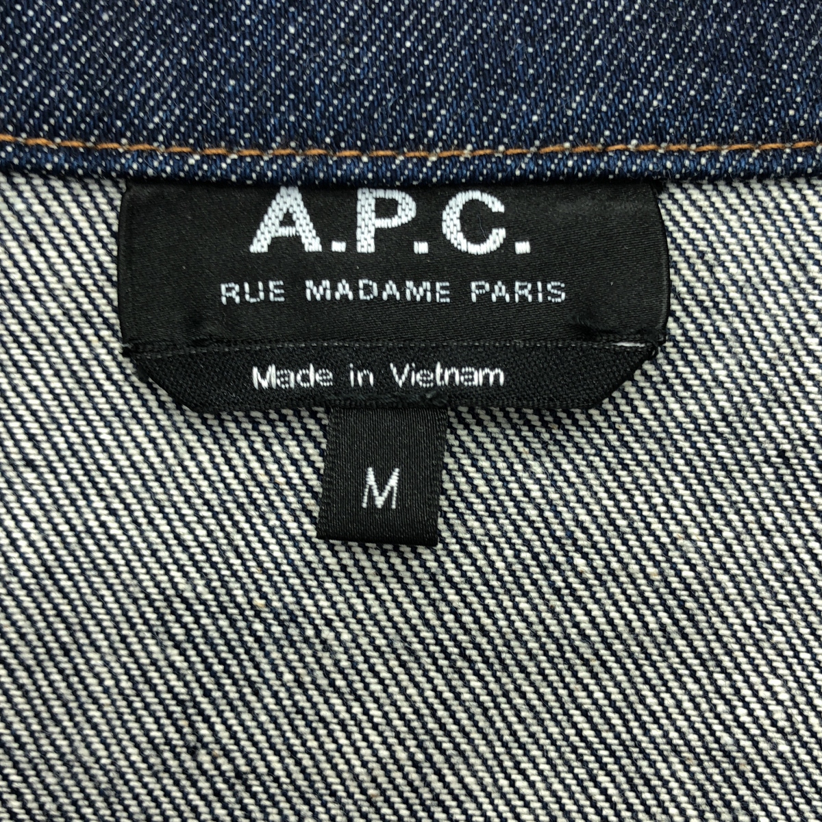 A.P.C. / アーペーセー ポケット付き セルビッチ 濃紺デニム ジャケット