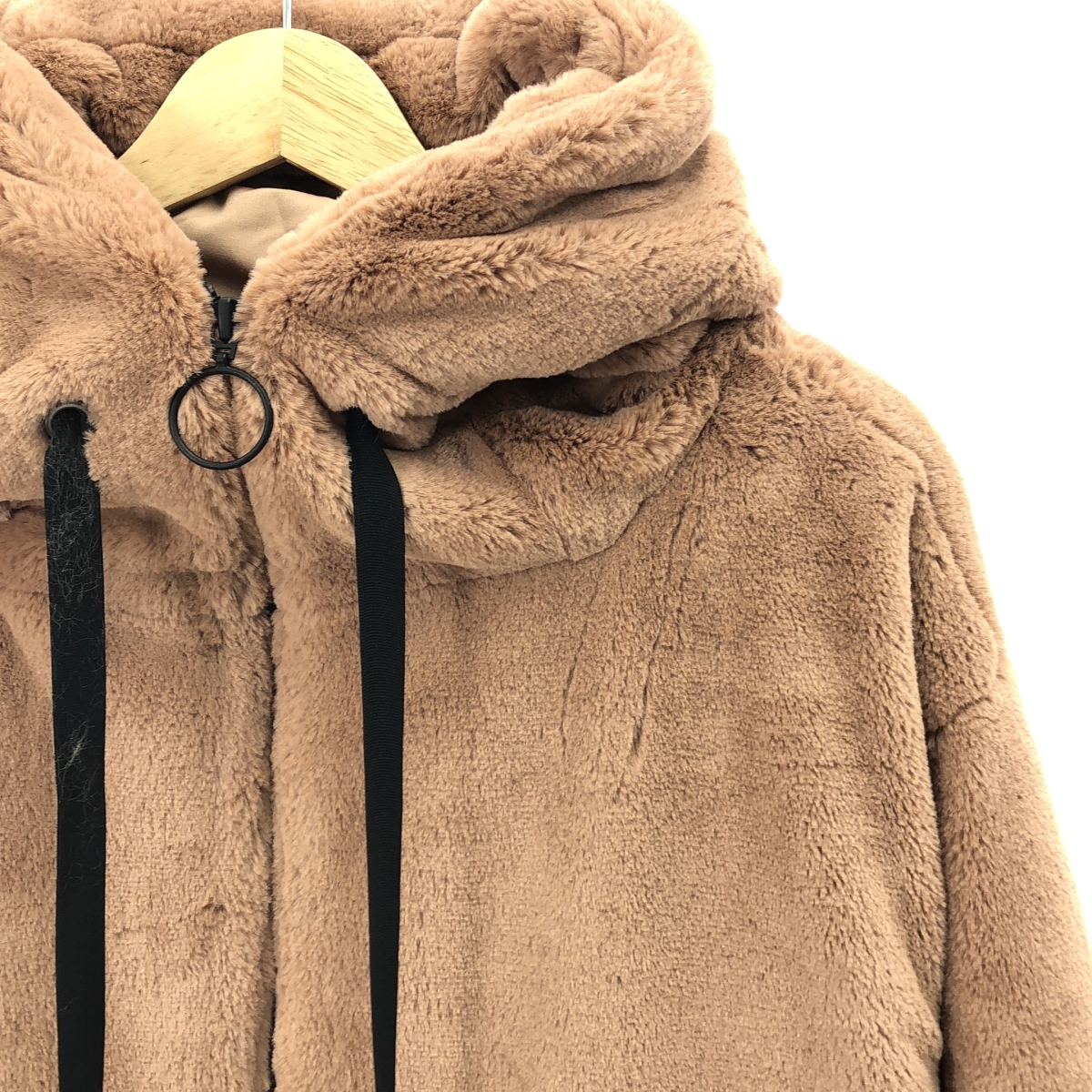ayane / アヤン エコファー フーテッド ブルゾン ジャケット