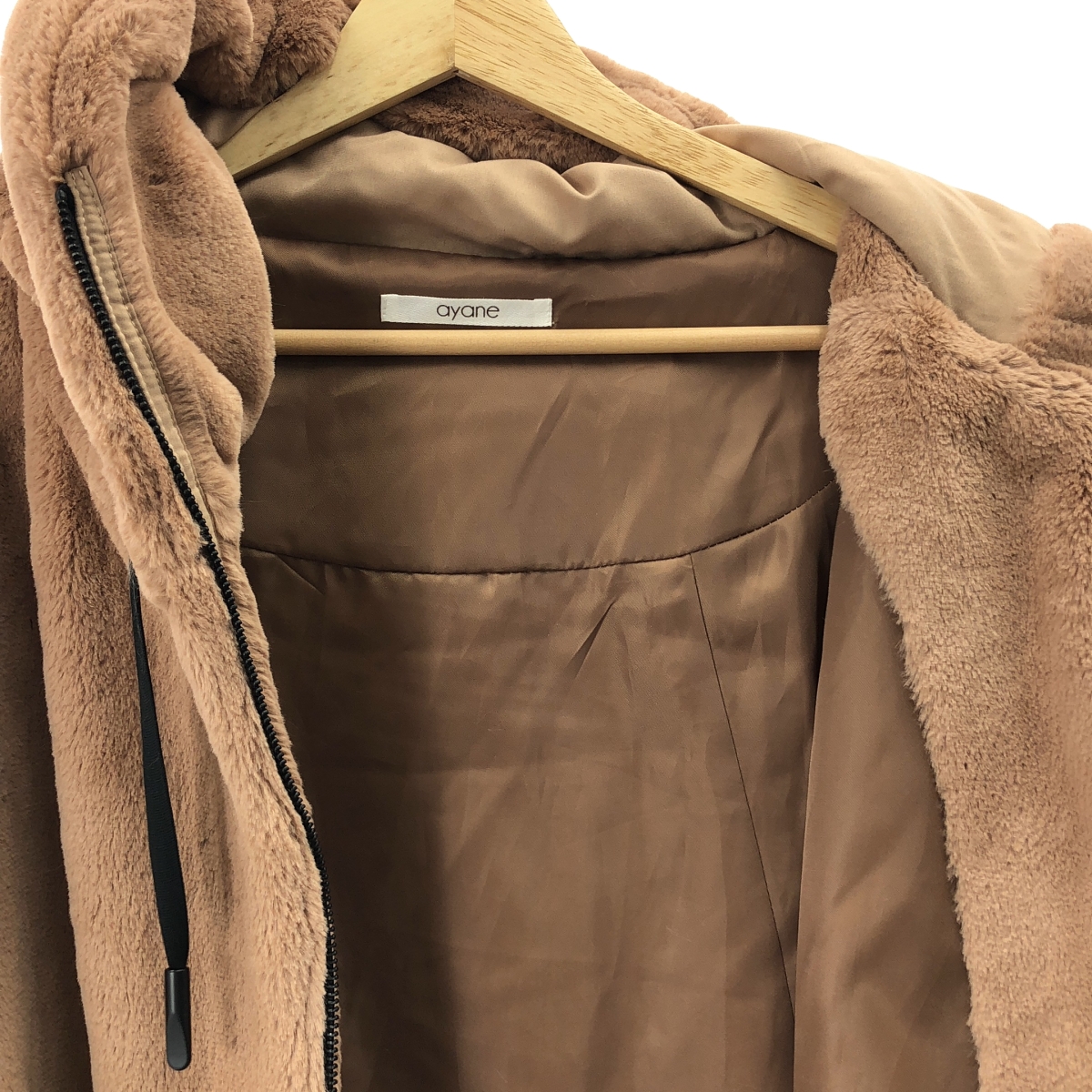 ayane / アヤン エコファー フーテッド ブルゾン ジャケット