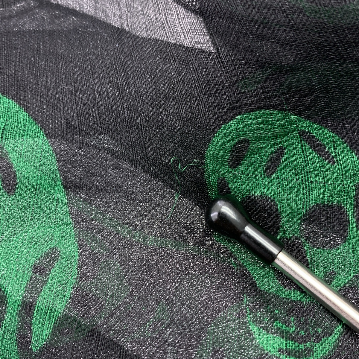 ALEXANDER MCQUEEN / アレキサンダーマックイーン スカルプリント 大判 シルク スカーフ ストール