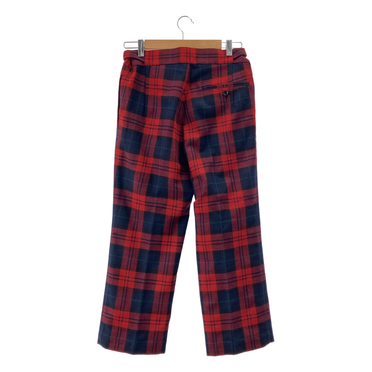 tricot COMME des GARCONS / トリココムデギャルソン サイドアジャスター ポリエステルウール チェックパンツ