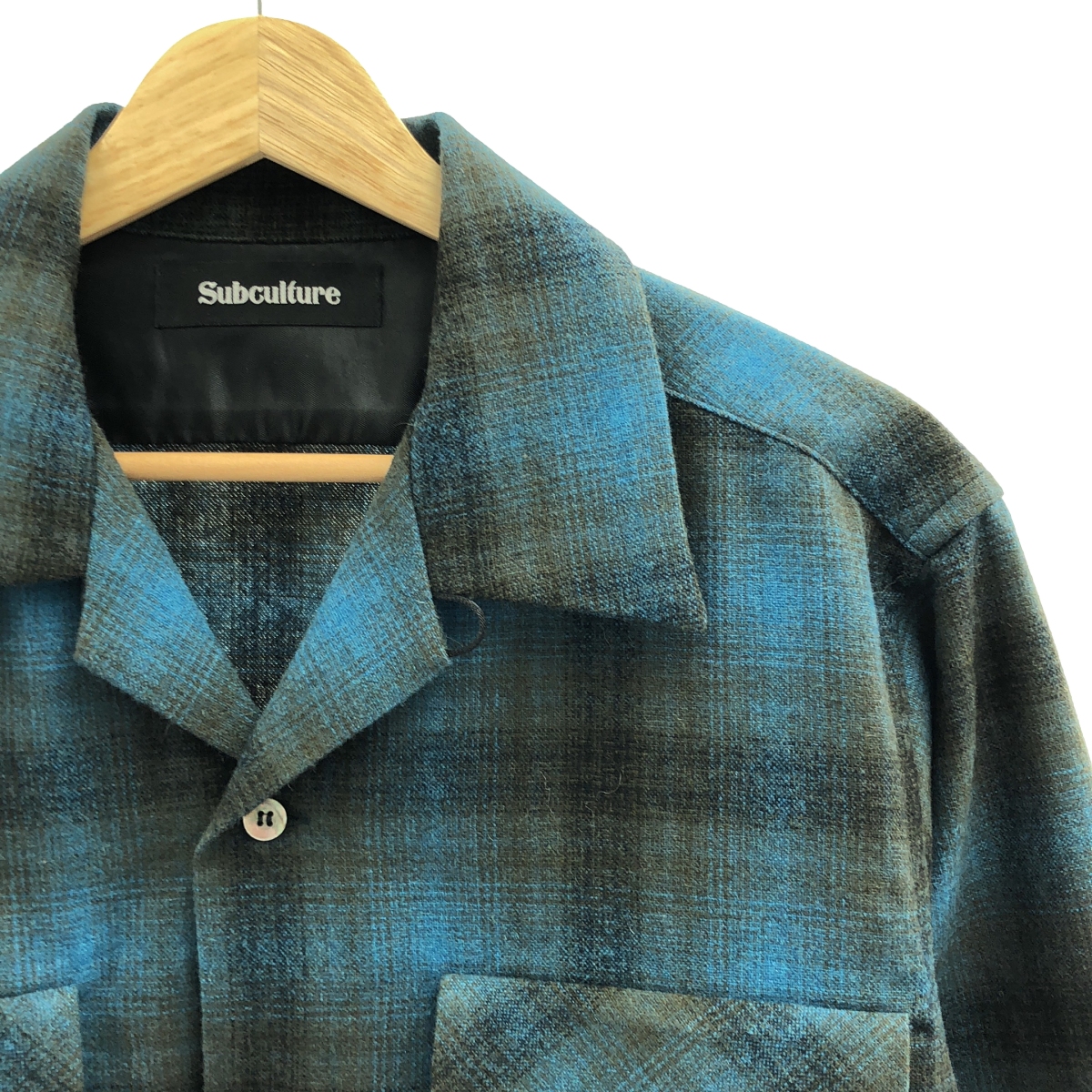 その他 WOOL CHECK SHIRT / オンブレチェック シャツ