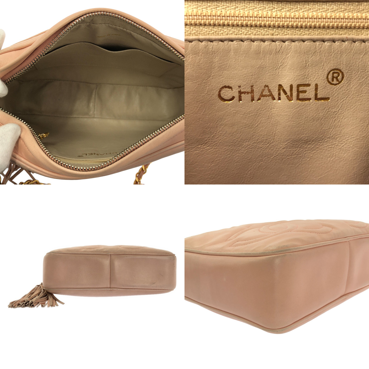 CHANEL / シャネル ヴィンテージ トリプルココマーク タッセル付き チェーン ショルダー バッグ