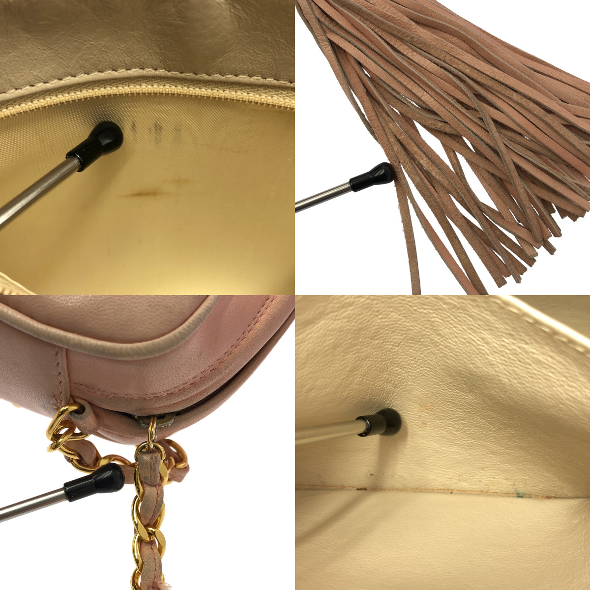 CHANEL / シャネル ヴィンテージ トリプルココマーク タッセル付き チェーン ショルダー バッグ