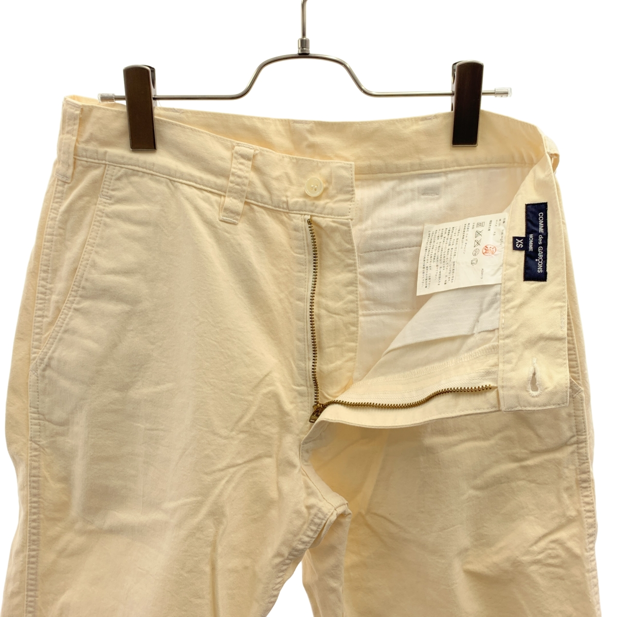 COMME des GARCONS HOMME / コムデギャルソンオム 製品洗い加工 コットン ストレートパンツ