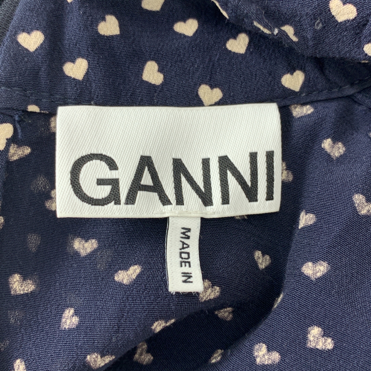 Ganni / ガニー ハートプリント ロング プルオーバーワンピース