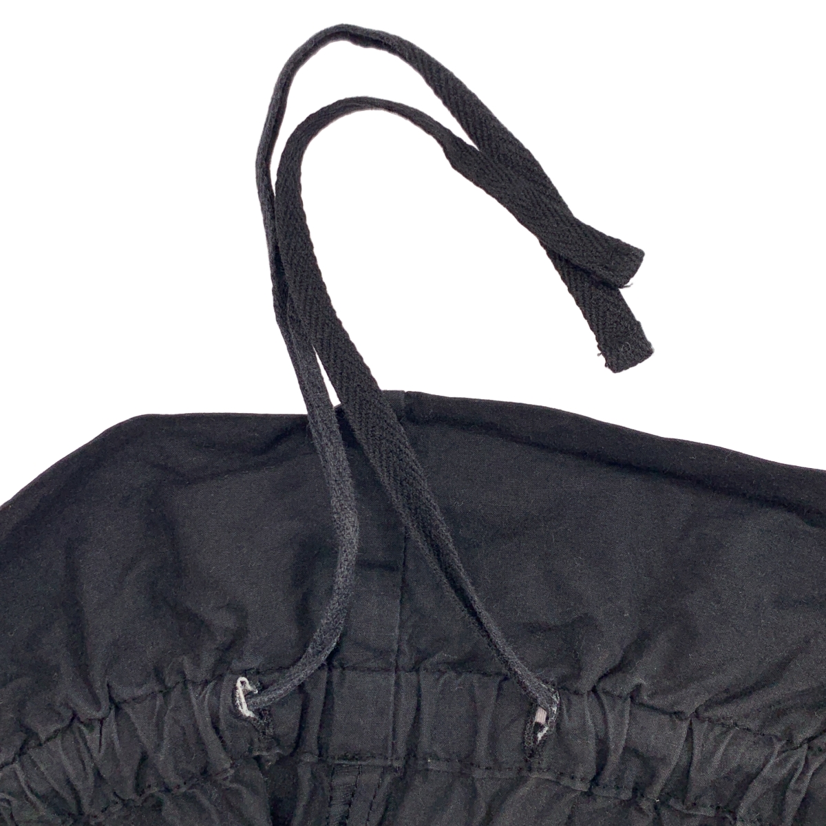 Yarmo / ヤーモ コットン 製品染め ドローストリング ワイド イージー パンツ