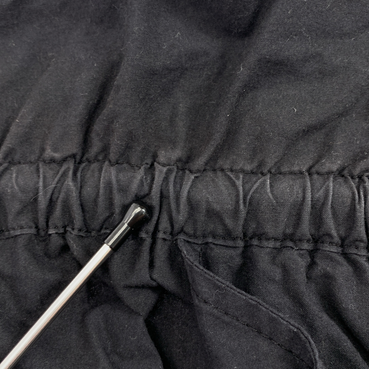 Yarmo / ヤーモ コットン 製品染め ドローストリング ワイド イージー パンツ