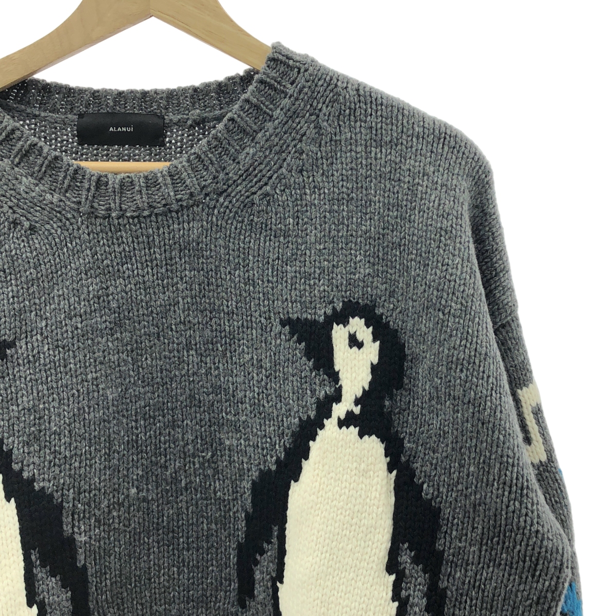 ALANUI / アラヌイ For The Love Of Pengui ペンギン インターシャ ウール  プルオーバーニット