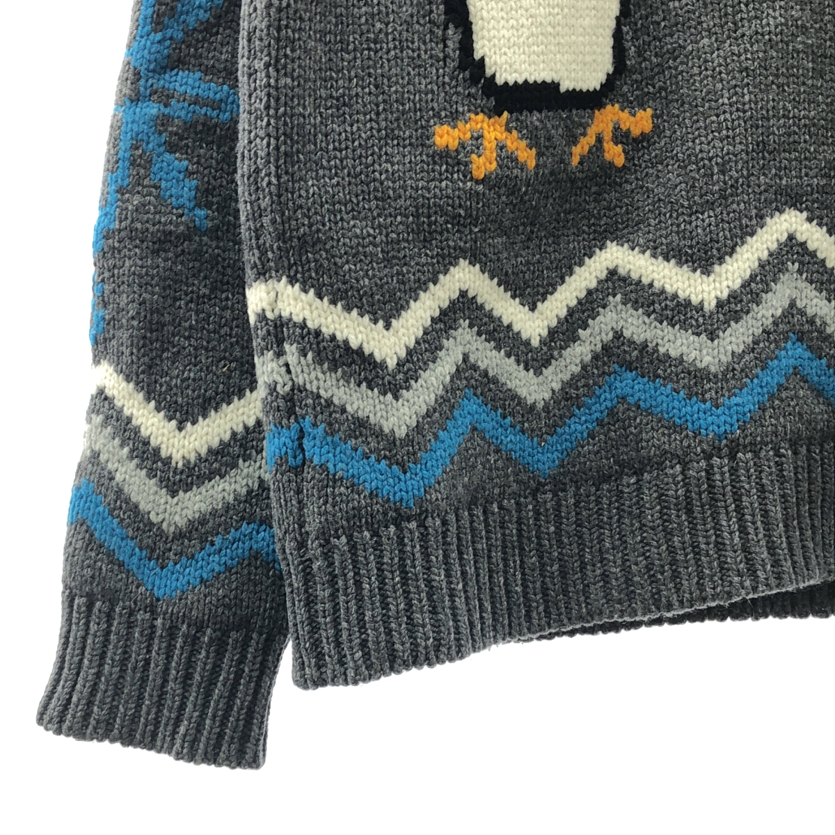 ALANUI / アラヌイ For The Love Of Pengui ペンギン インターシャ ウール  プルオーバーニット