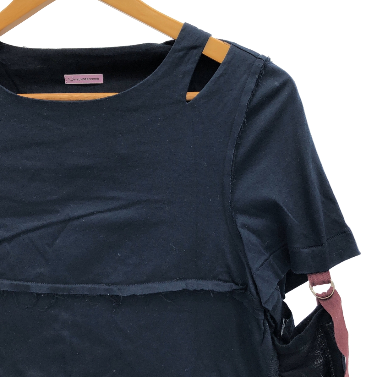 Sue UNDERCOVER / スーアンダーカバー ボンテージ加工 コットン カットソー