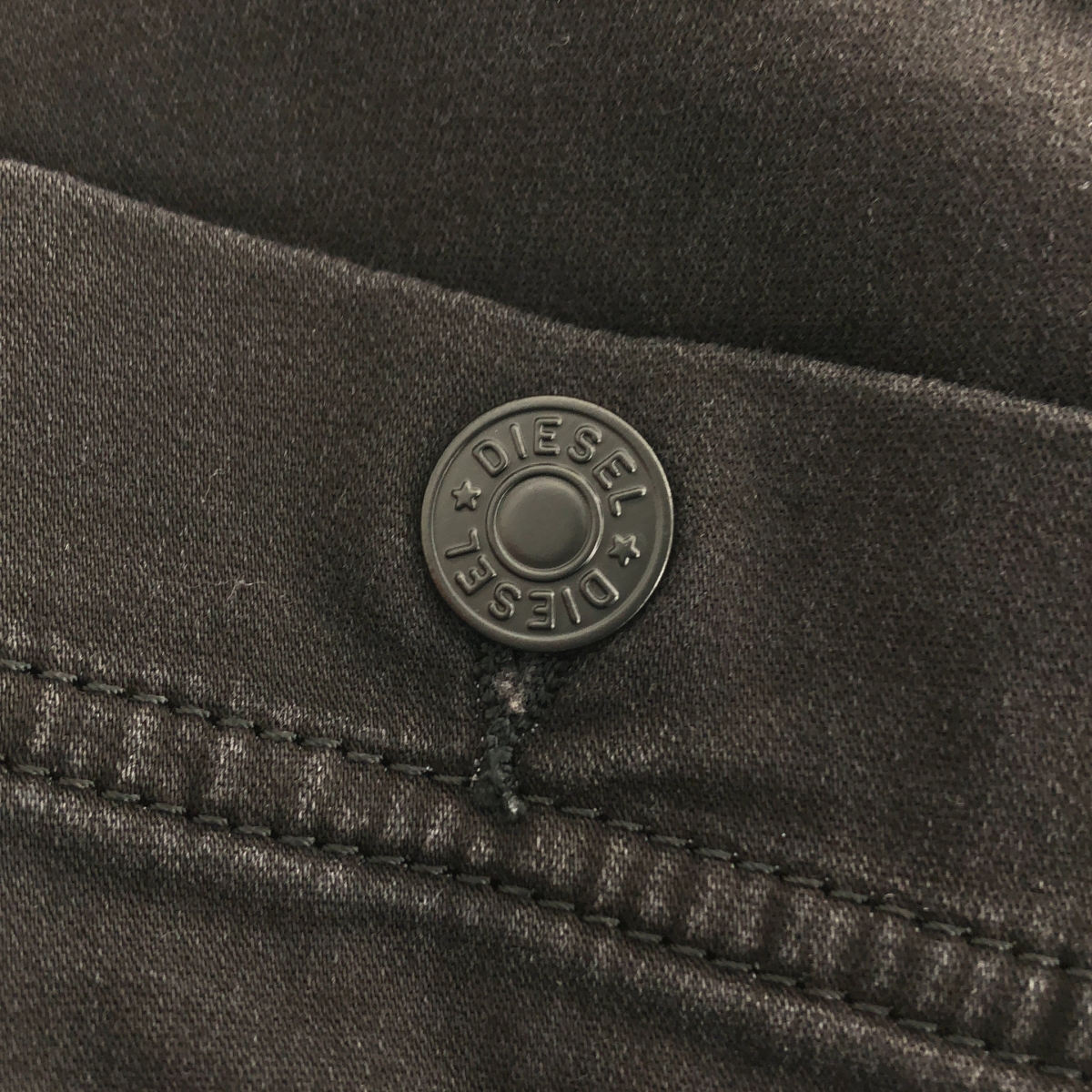 その他 レザーパッチ ロゴボタン カットオフ デニムスカート