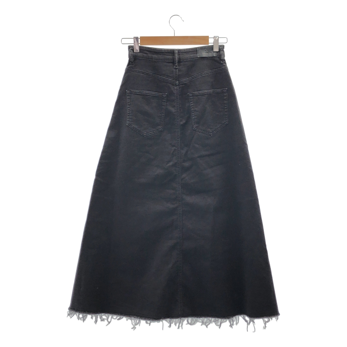 その他 レザーパッチ ロゴボタン カットオフ デニムスカート