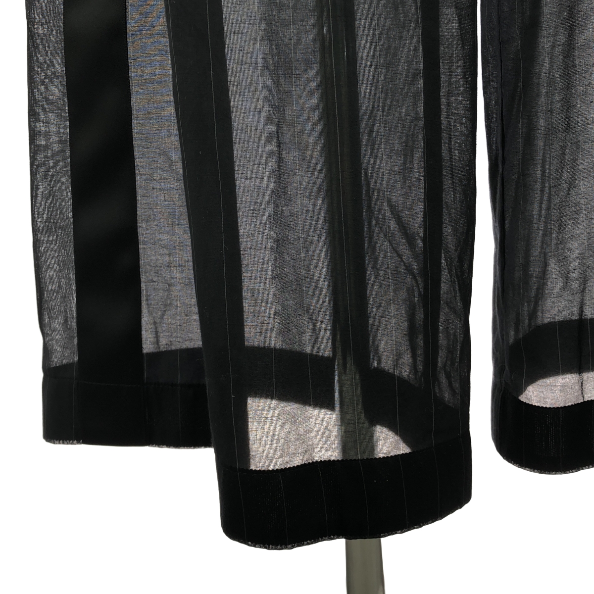 sacai / サカイ ストライプ サイドライン シースルーワイドロングパンツ