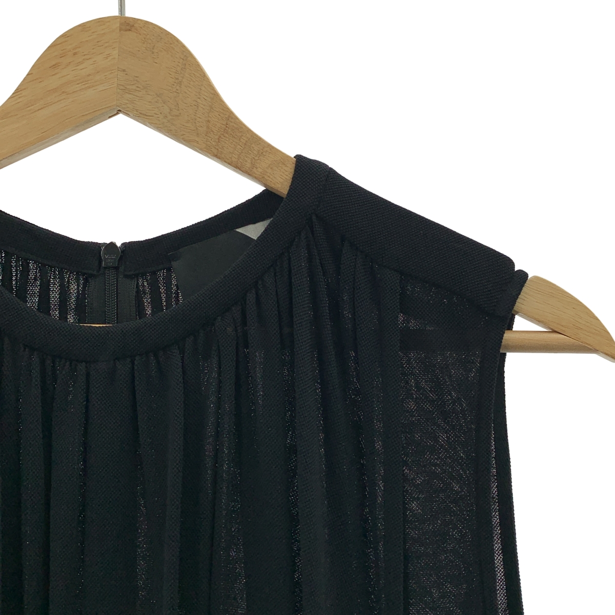 ATON / エイトン SUPIMA CLOTH ノースリーブ フレアワンピース