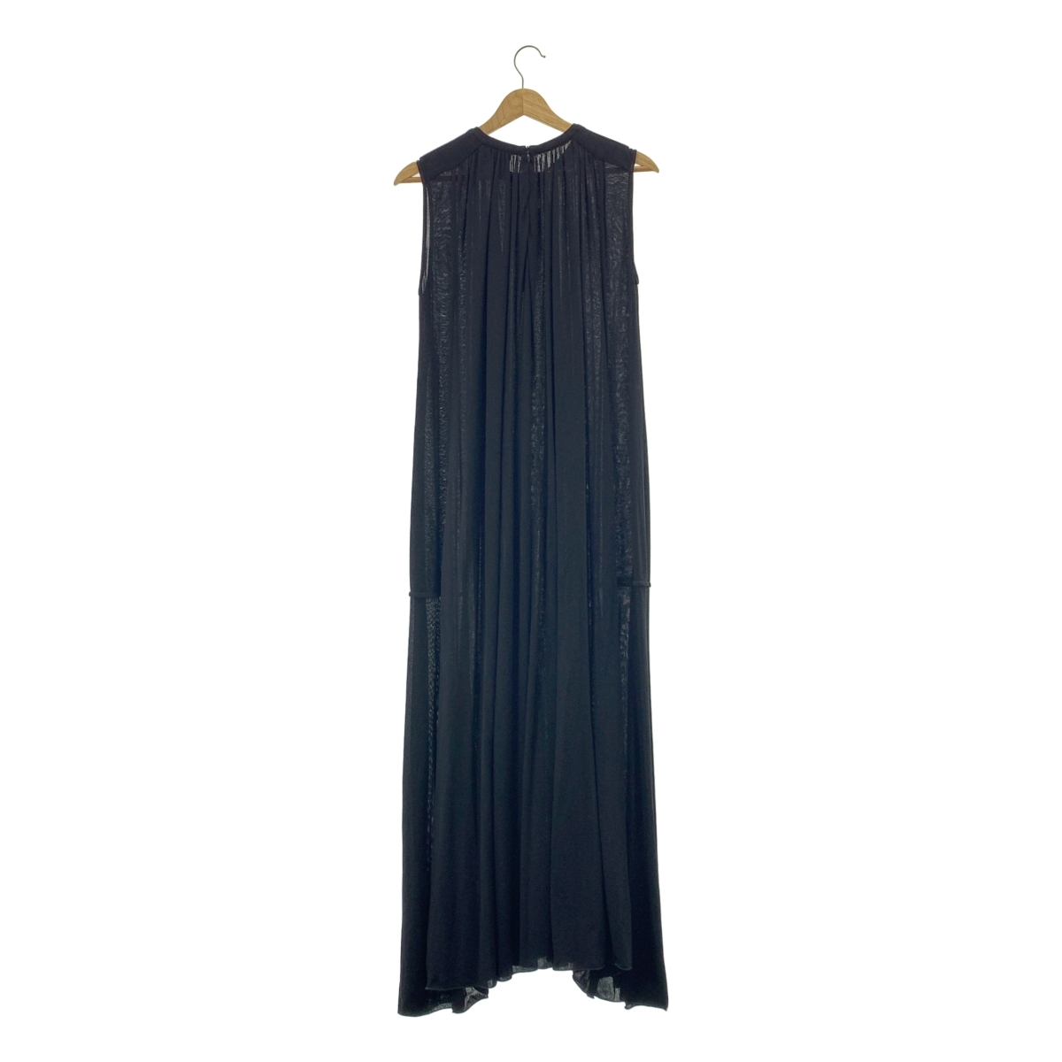 ATON / エイトン SUPIMA CLOTH ノースリーブ フレアワンピース