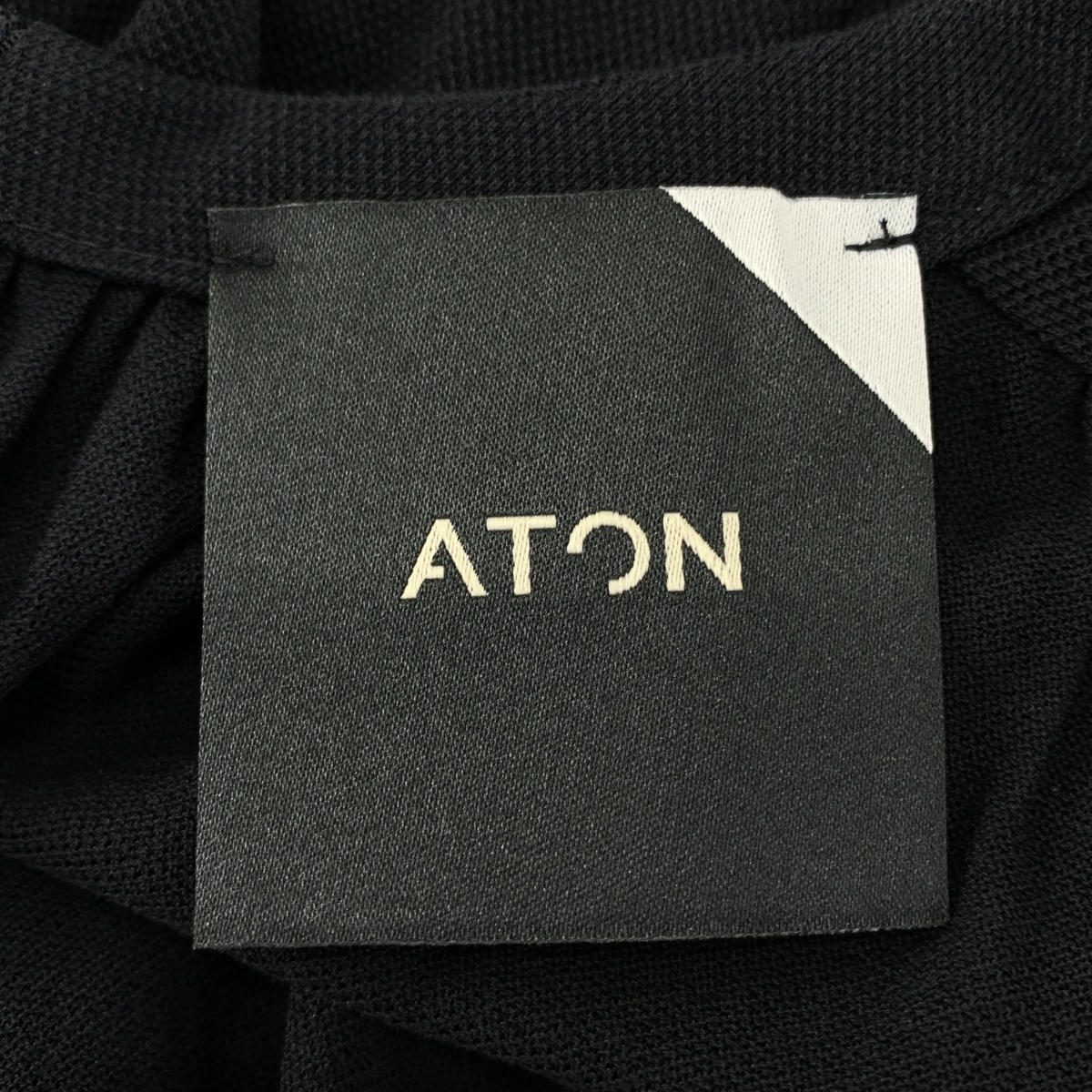ATON / エイトン SUPIMA CLOTH ノースリーブ フレアワンピース