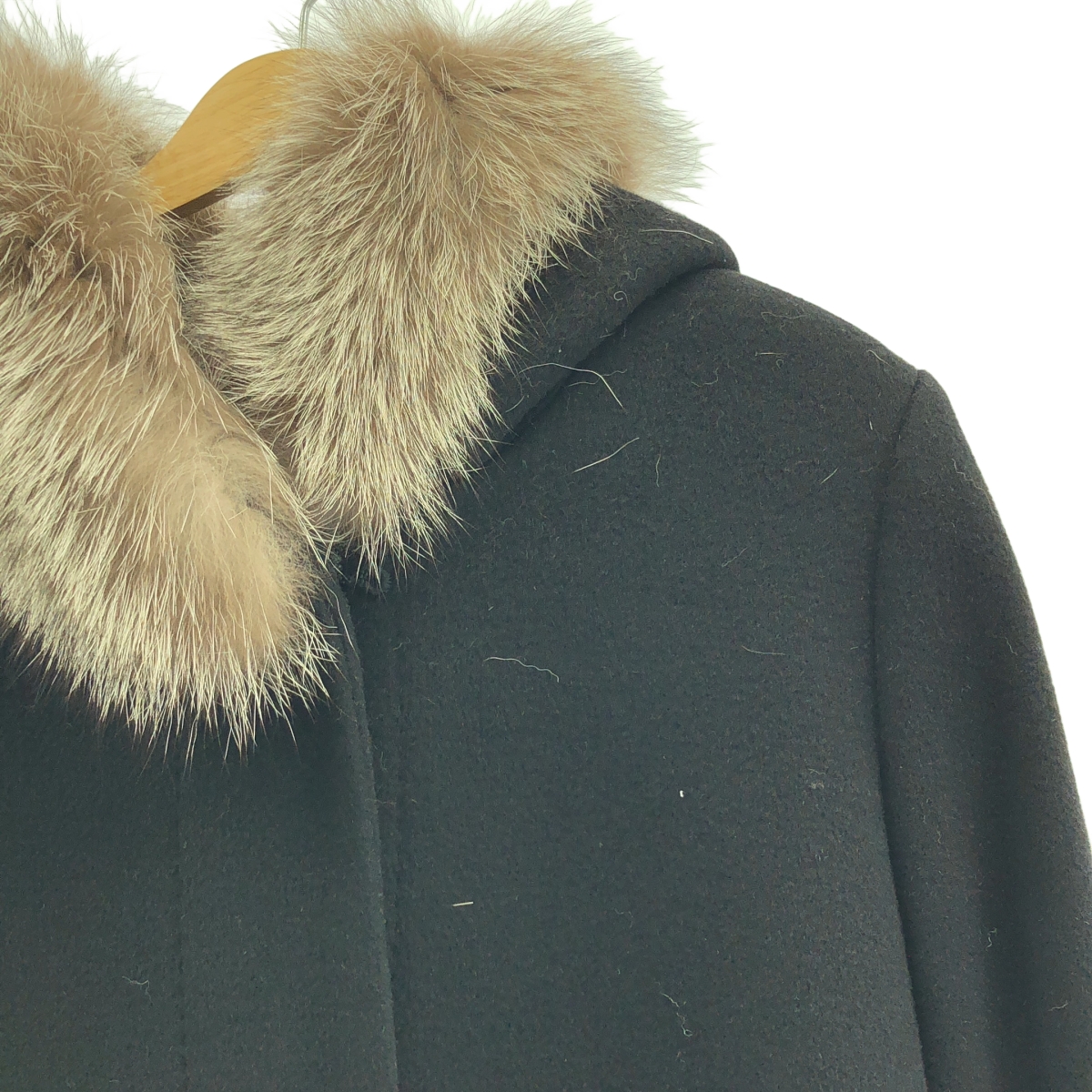 ESTNATION / エストネーション フォックスファー フーデッド ロングコート