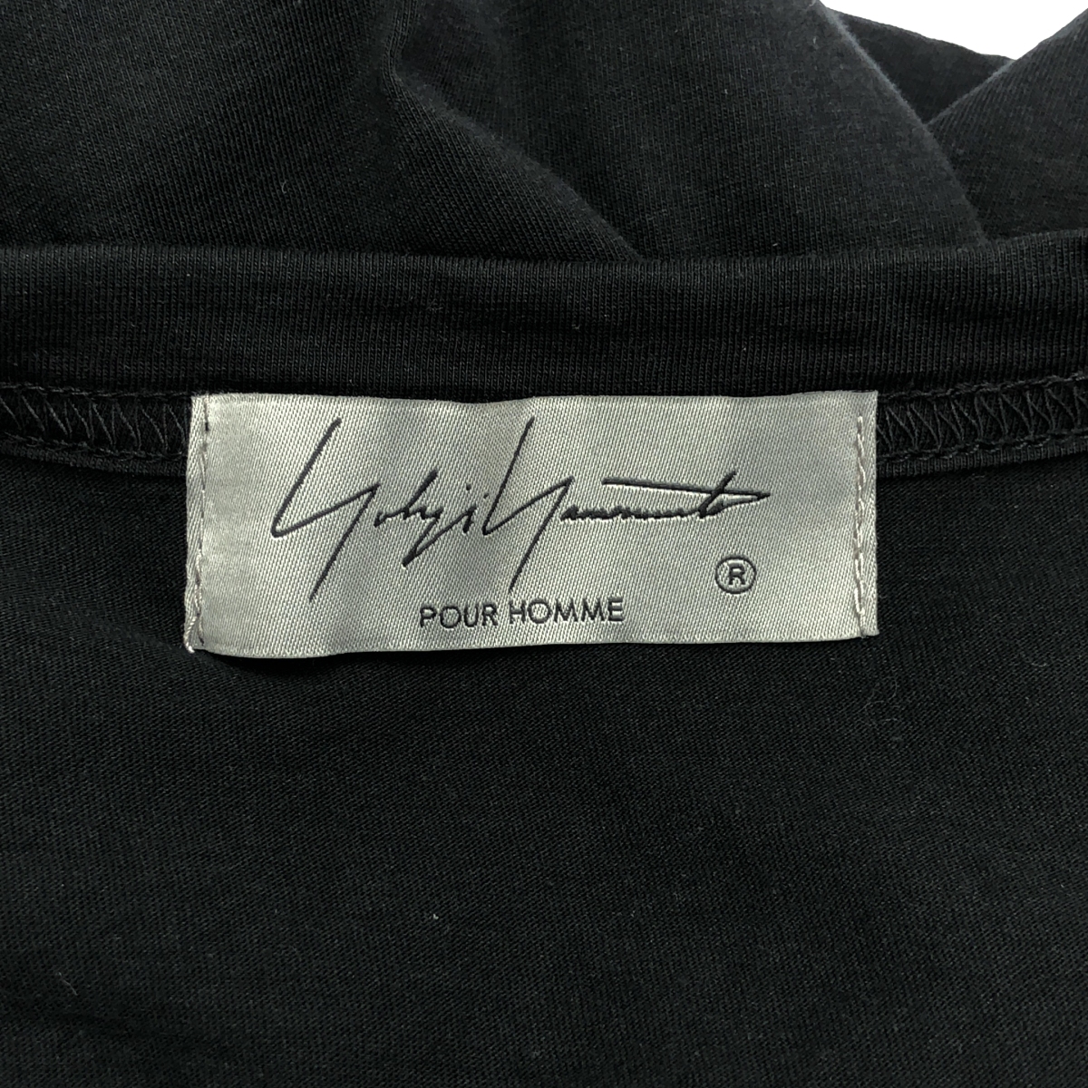 YOHJI YAMAMOTO POUR HOMME / ヨウジヤマモトプールオム コットン アシメ裾半袖 カットソー