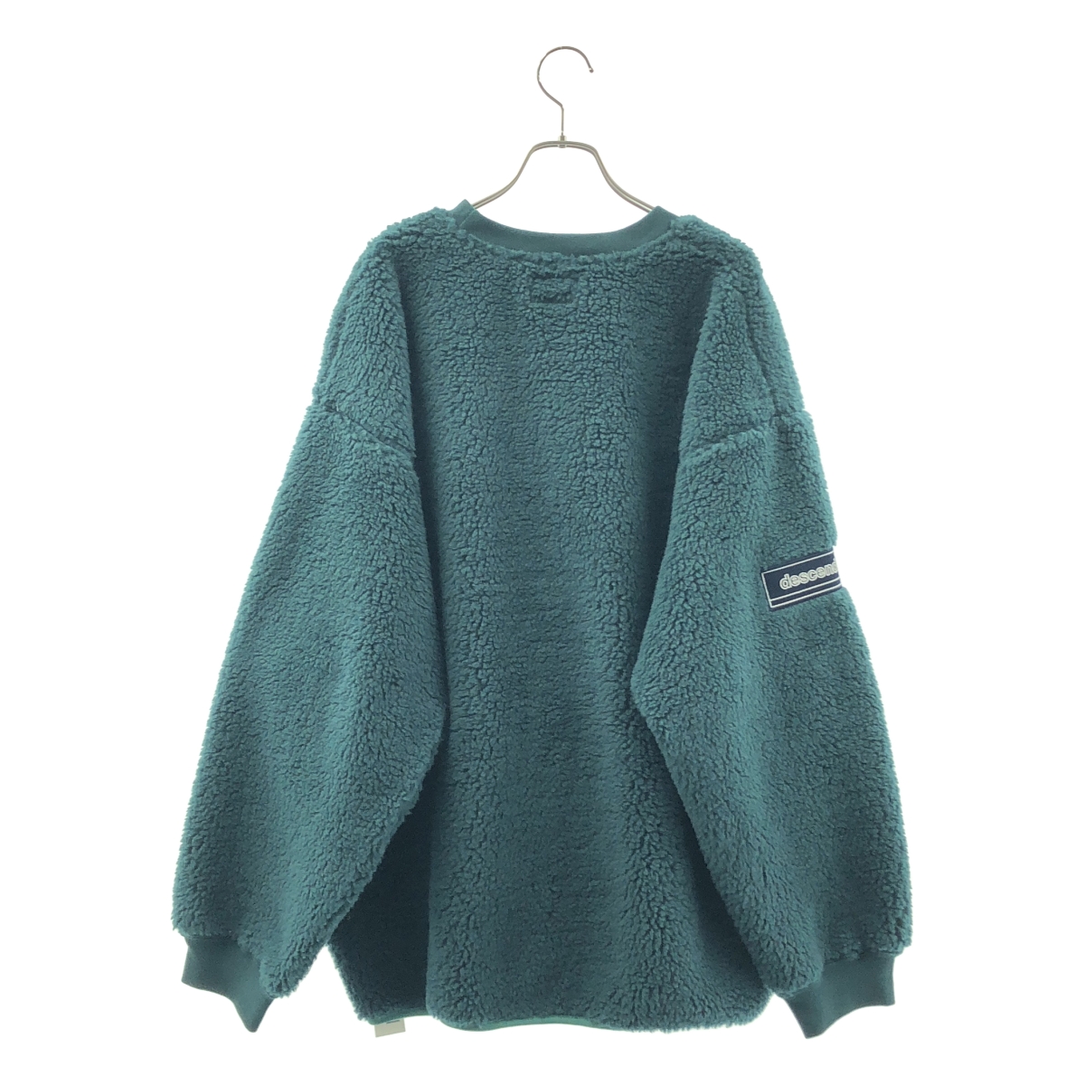 DESCENDANT / ディセンダント ボア オーバーシルエット ロゴ クルーネック スウェット