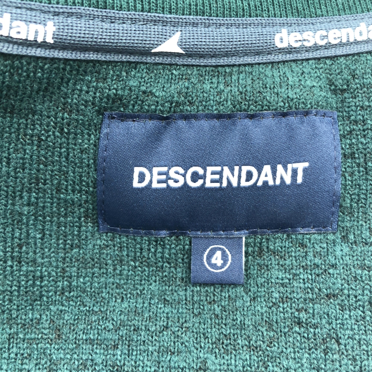 DESCENDANT / ディセンダント ボア オーバーシルエット ロゴ クルーネック スウェット