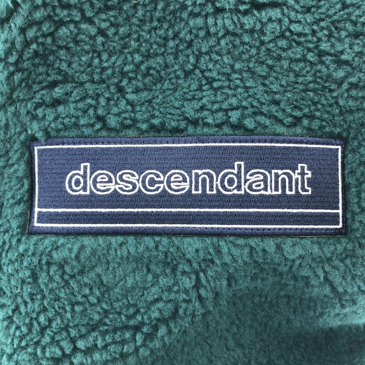 DESCENDANT / ディセンダント ボア オーバーシルエット ロゴ クルーネック スウェット