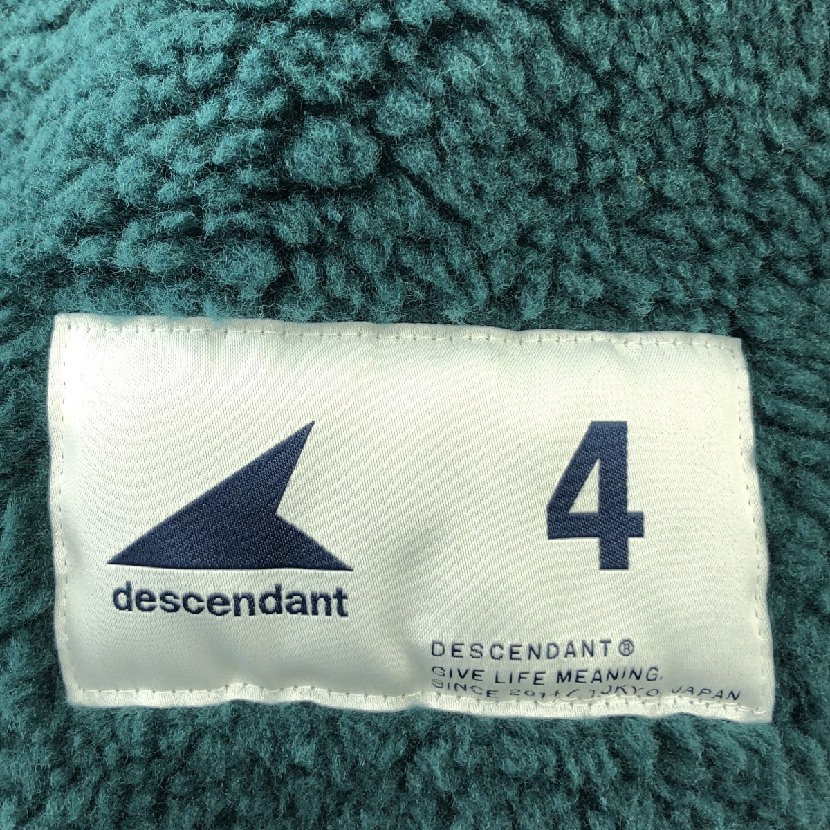 DESCENDANT / ディセンダント ボア オーバーシルエット ロゴ クルーネック スウェット