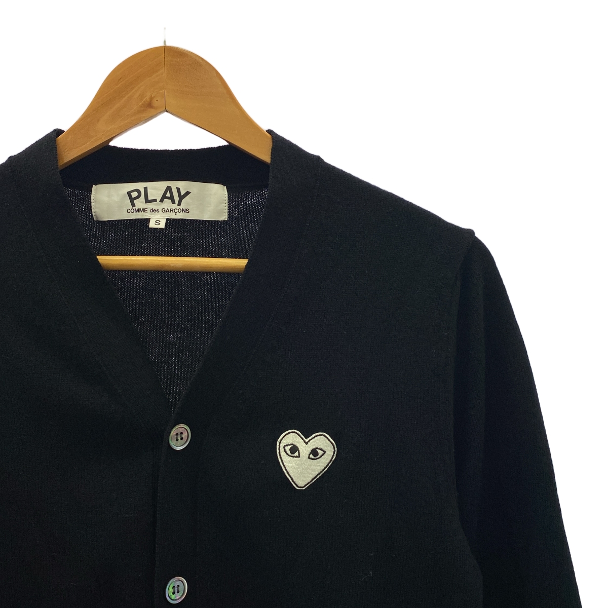 PLAY COMME des GARCONS / プレイコムデギャルソン ウール ハートワッペン ニットカーディガン