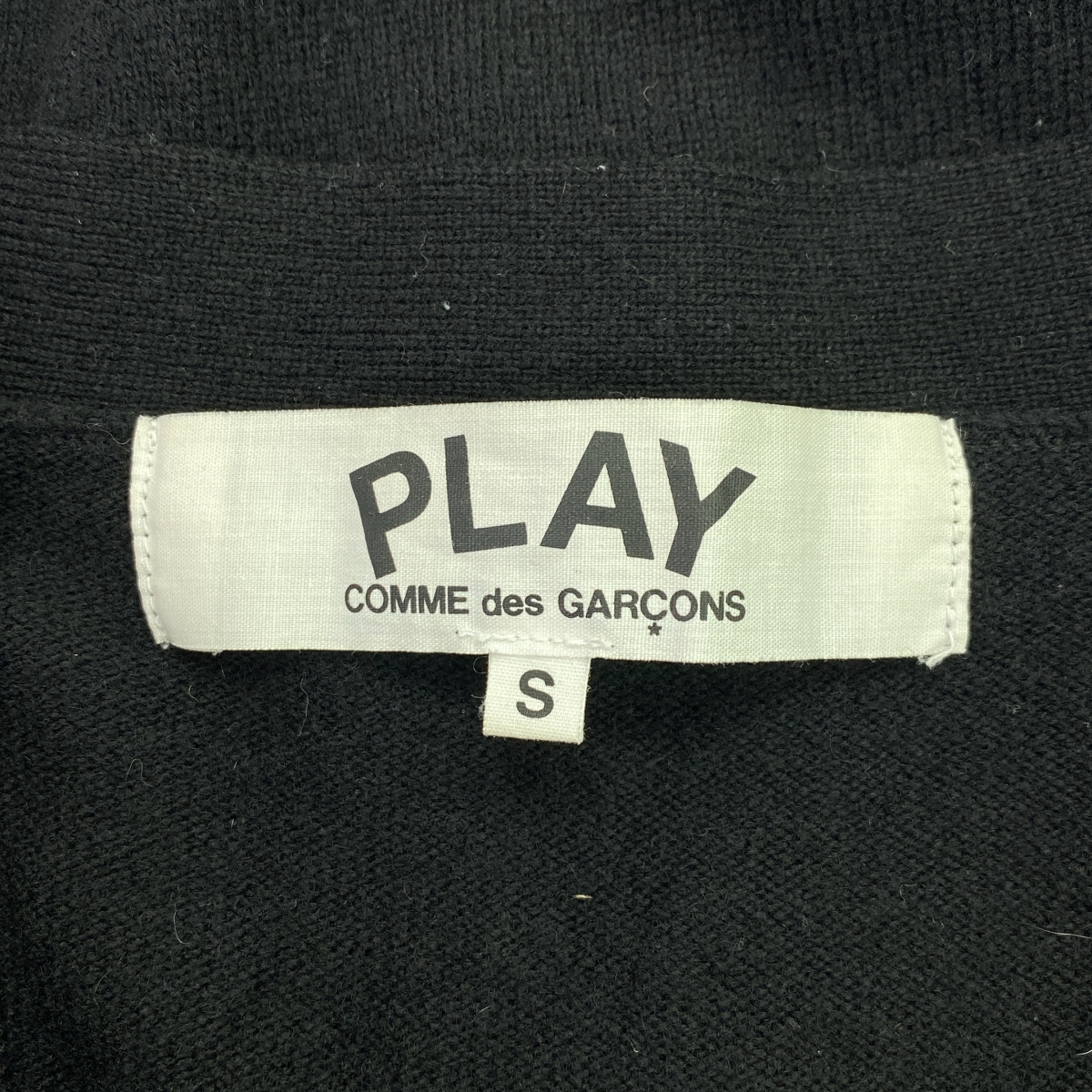 PLAY COMME des GARCONS / プレイコムデギャルソン ウール ハートワッペン ニットカーディガン