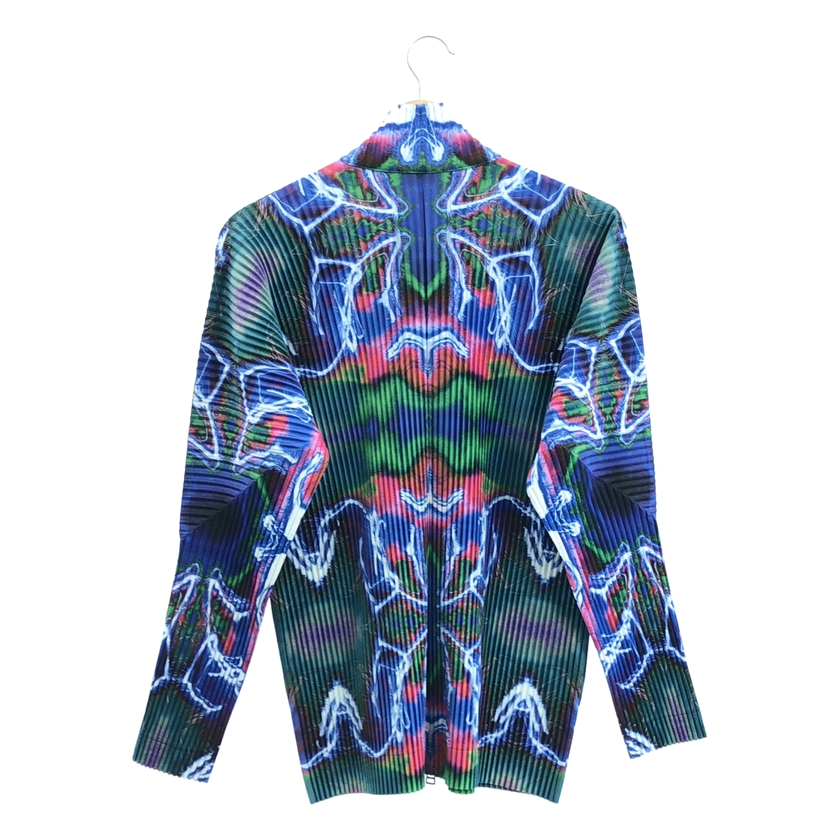ISSEY MIYAKE MEN / イッセイミヤケメン 総柄 プリーツ ジップアップ ジャケット