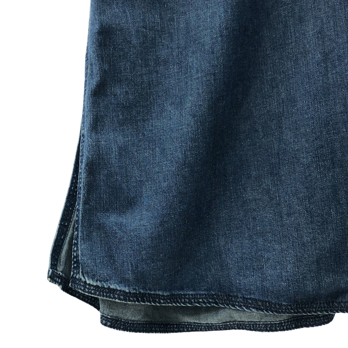 MM6 Maison Margiela / エムエムシックスメゾンマルジェラ Vネック デニム スリット プルオーバーワンピース