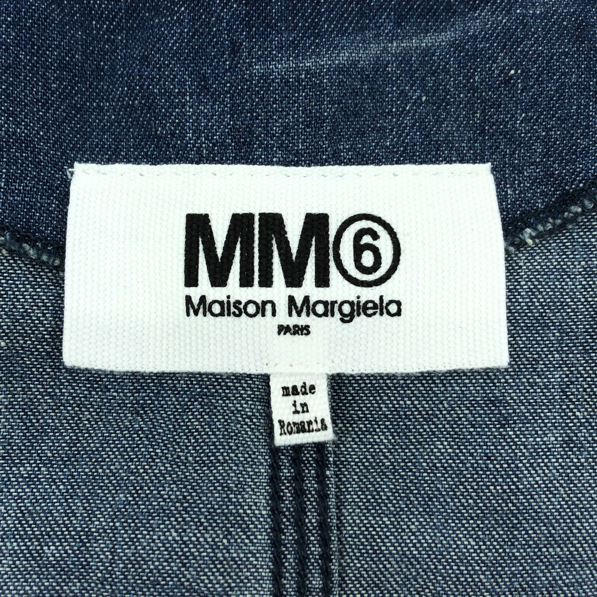 MM6 Maison Margiela / エムエムシックスメゾンマルジェラ Vネック デニム スリット プルオーバーワンピース