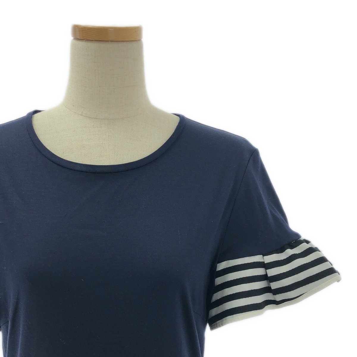 BORDERS at BALCONY / ボーダーズアットバルコニー RUFFLED MAXI DRESS ボーダーフリル マキシワンピース