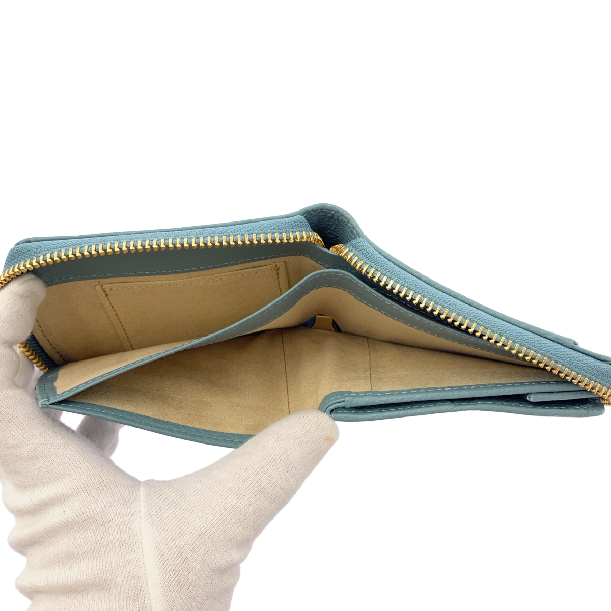 その他 ロゴ ラウンドジップ コンパクト ウォレット 財布