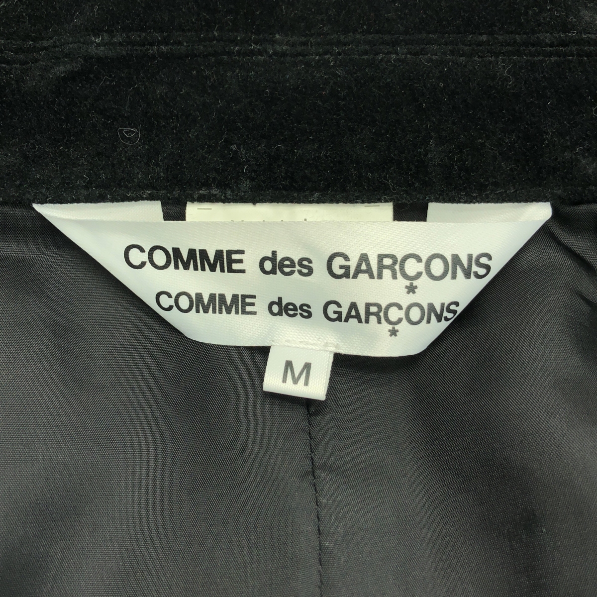 COMME des GARCONS COMME des GARCONS / コムコム ウール ベロア レイヤード ジャケット