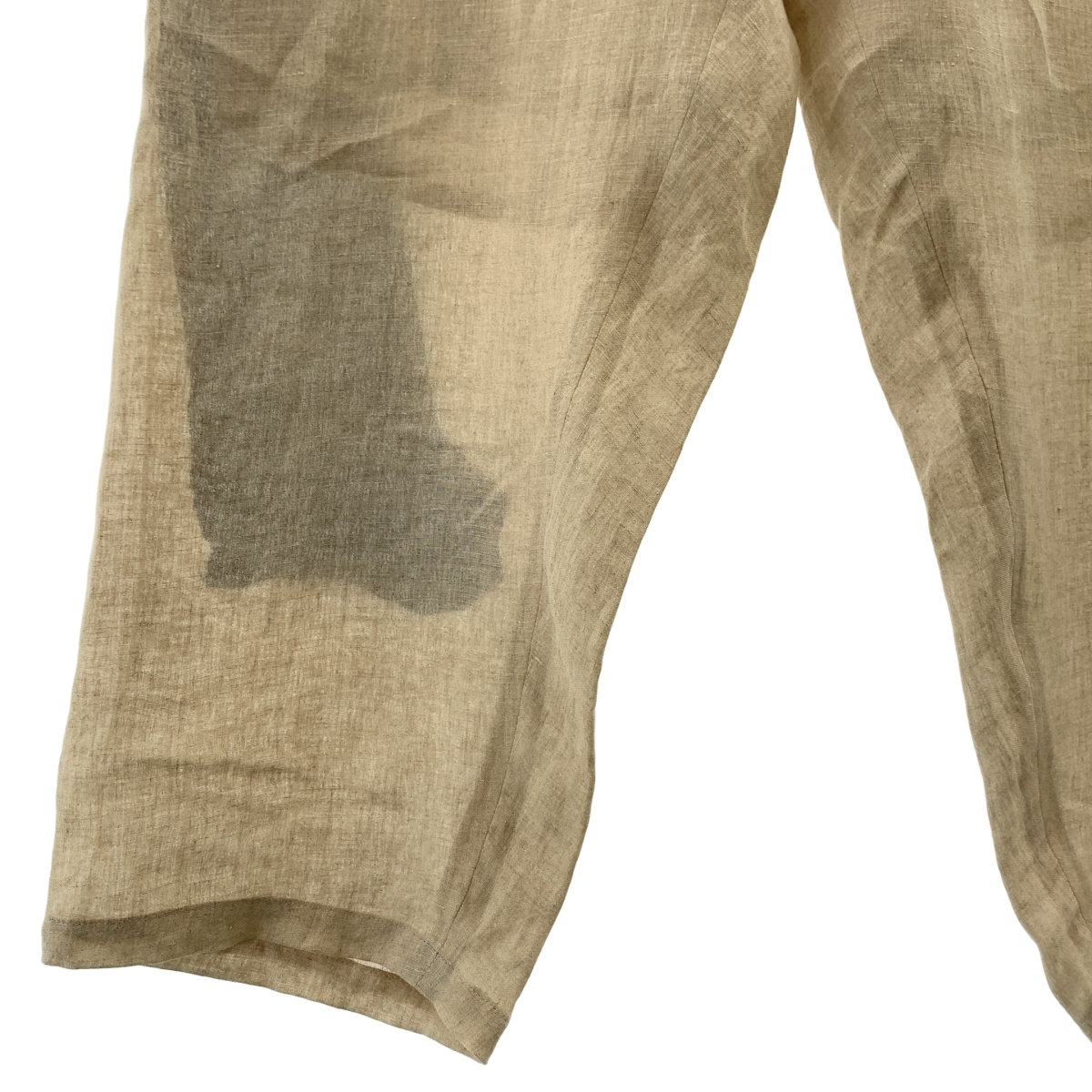 YOHJI YAMAMOTO POUR HOMME / ヨウジヤマモトプールオム Look7 U-LADY PRINT PANTS / ドローストリング ワイド パンツ