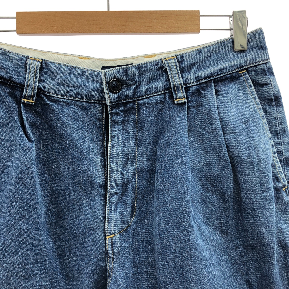 DESCENDANT / ディセンダント DC-3 DENIM TROUSERS 2タック ワイドデニムパンツ