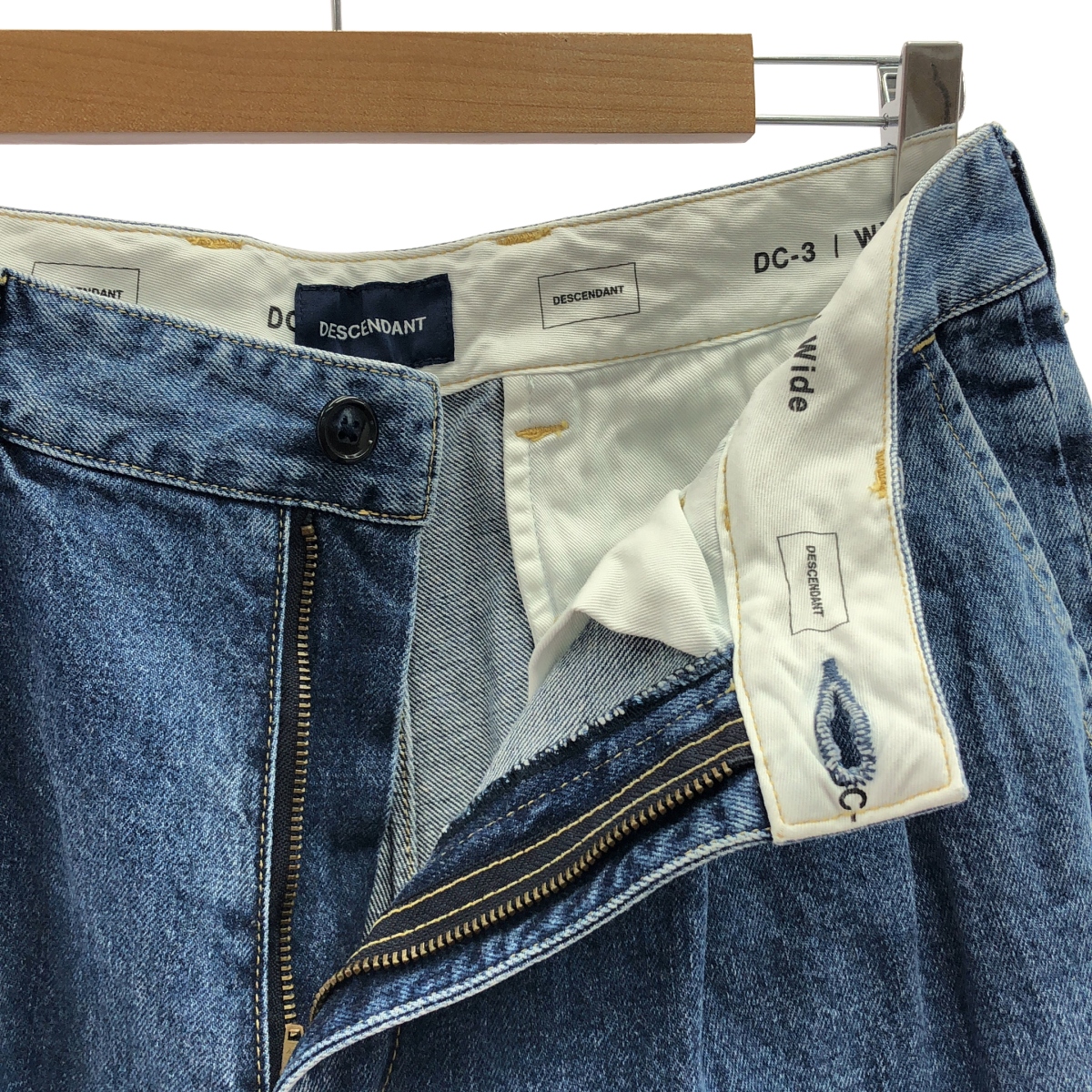 DESCENDANT / ディセンダント DC-3 DENIM TROUSERS 2タック ワイドデニムパンツ